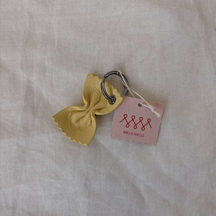 Melo Melo Handcrafted Leather Farfalle Keychain