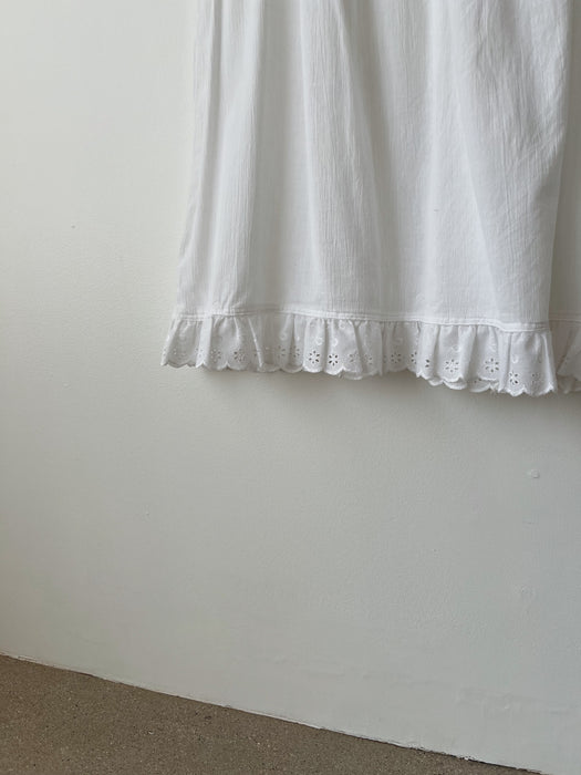 White Cotton Dress | L