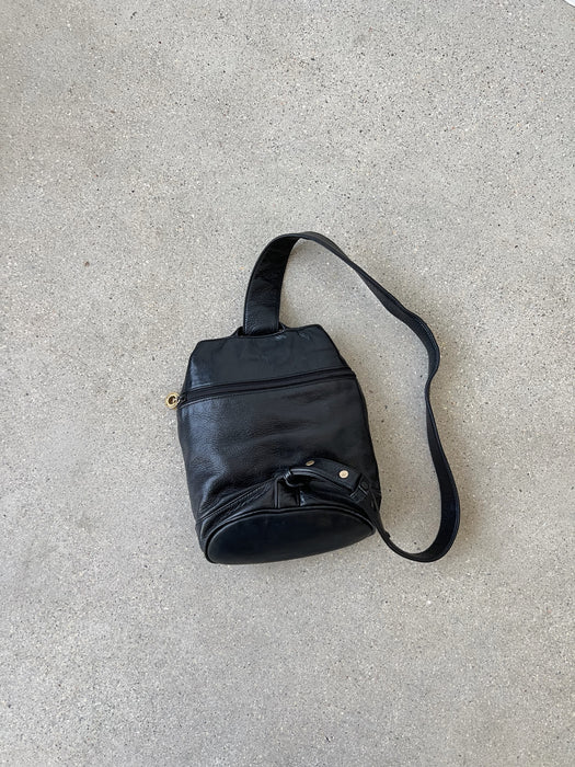 Black Leather Shoulder Bag
