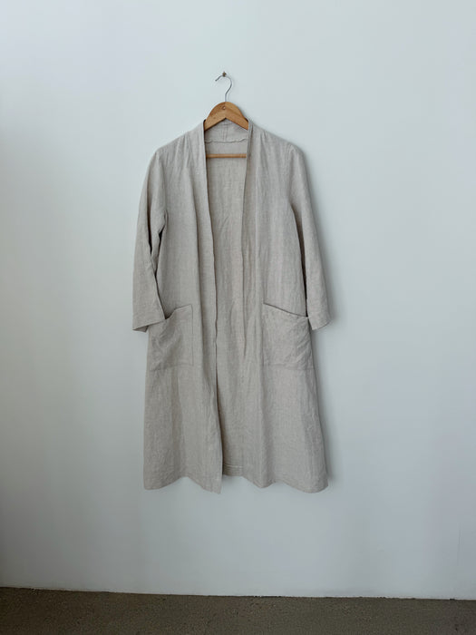 Oat Linen Duster | M