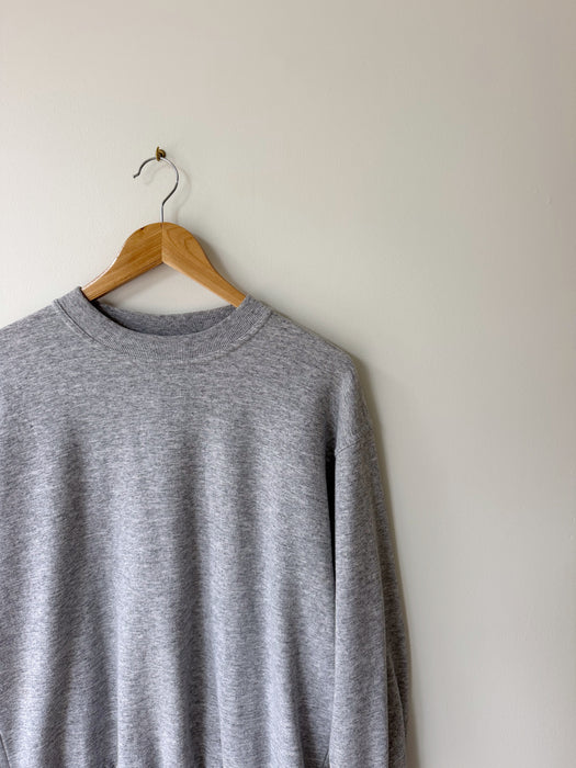 Heather Grey Athletic Sweater | S/M
