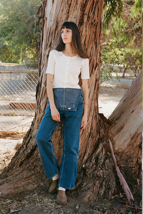 LA Relaxed Short Sleeve Cardigan