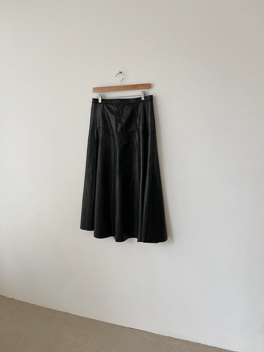 Black Leather Skirt | 30
