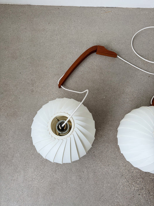 Mid Century Accordion Wall Lamp Set