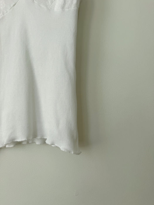 White Ribbed Camisole | S/M