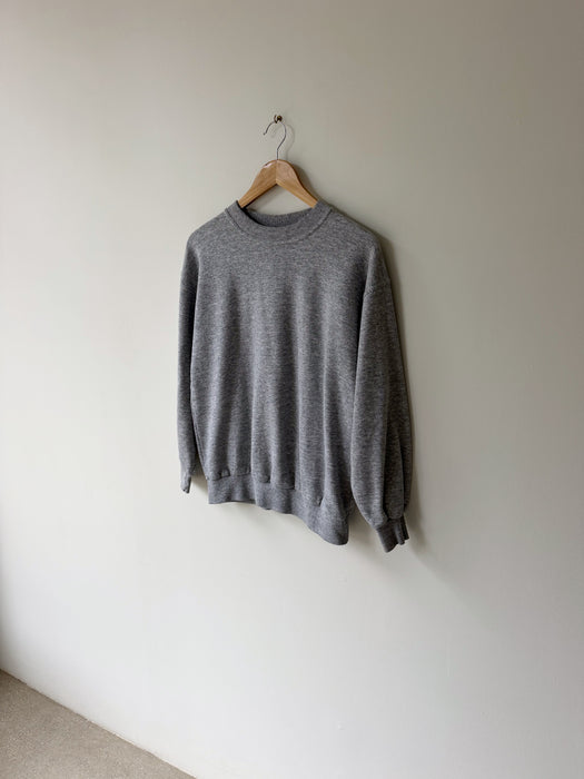 Heather Grey Athletic Sweater | S/M
