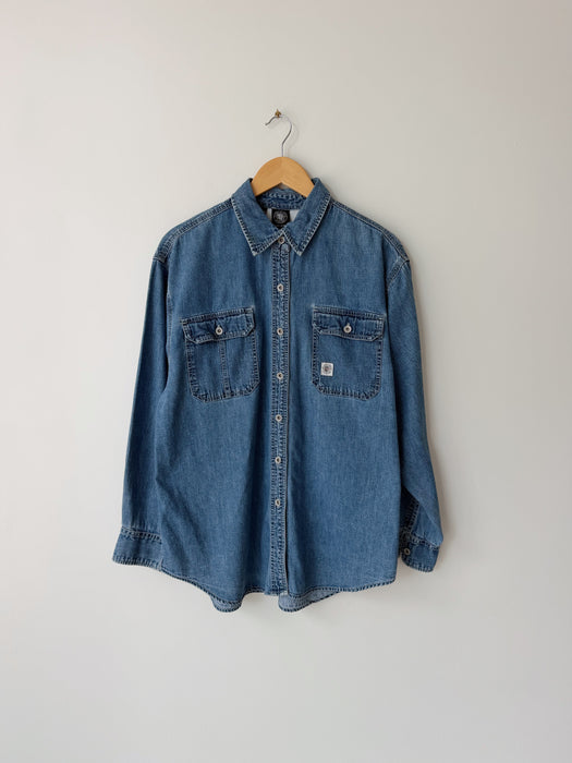Denim Button Up Shirt | L