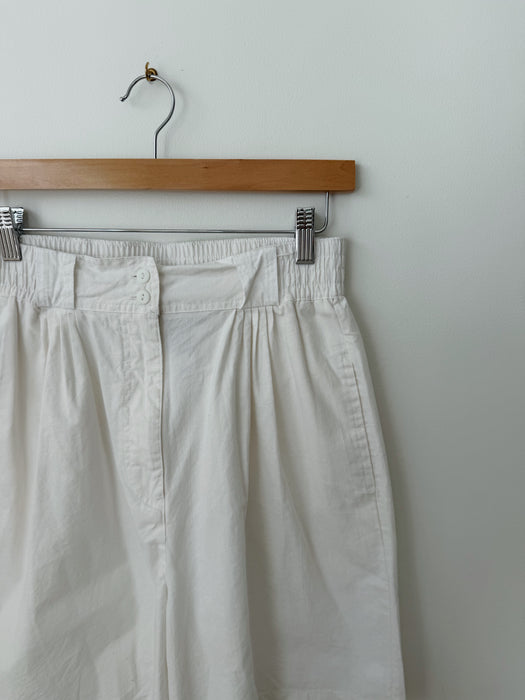 White Trouser Shorts | 28