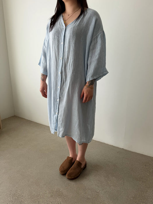 Sky Blue Button Down Dress | XL