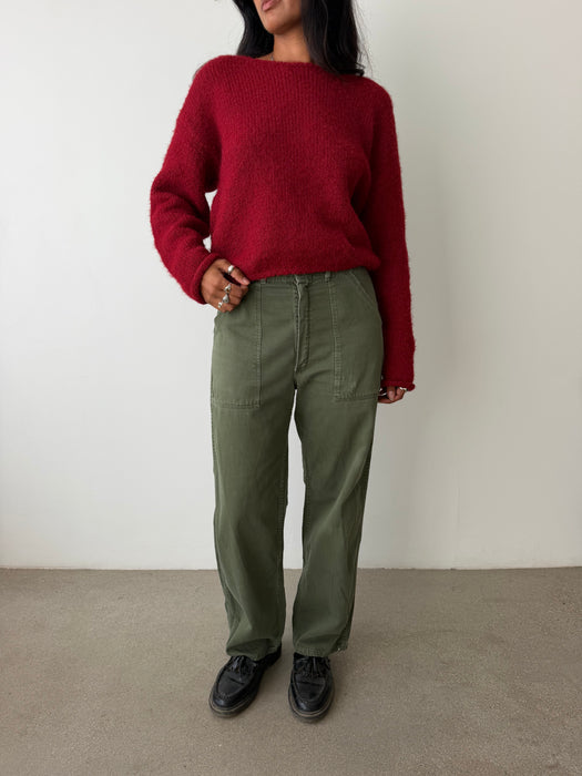 Olive Green Fatigue Pant | 30