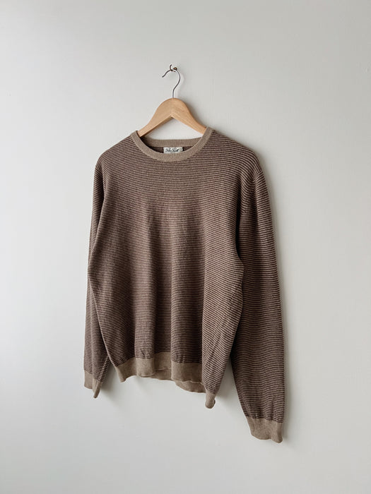 Striped Cashmere Sweater | L