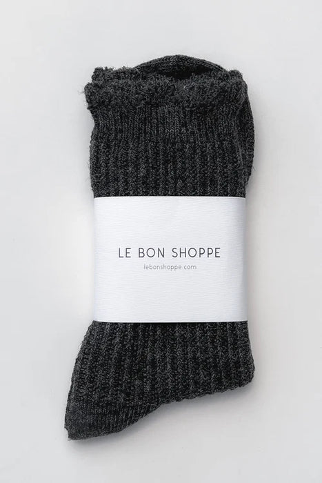 Le Bon Shoppe Linen Scallop Socks