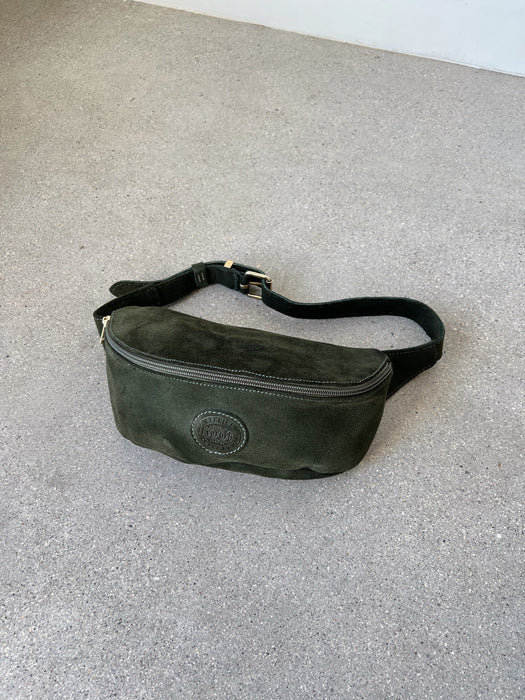 Olive Suede Roots Fanny Pack
