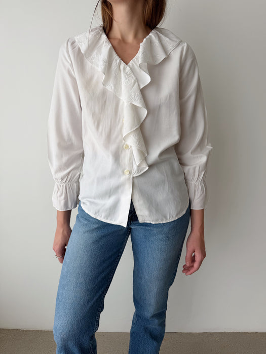White Poet Blouse | M