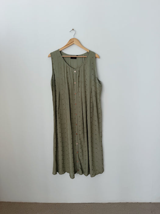 Sage Floral Dress | 2XL