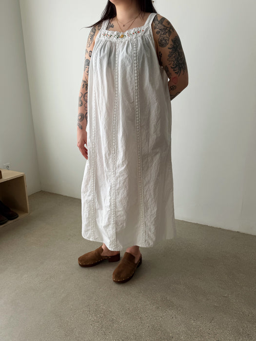 White Cotton Dress | L