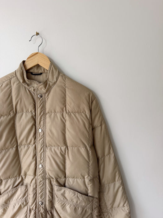 Tan Down Puffer Jacket | S