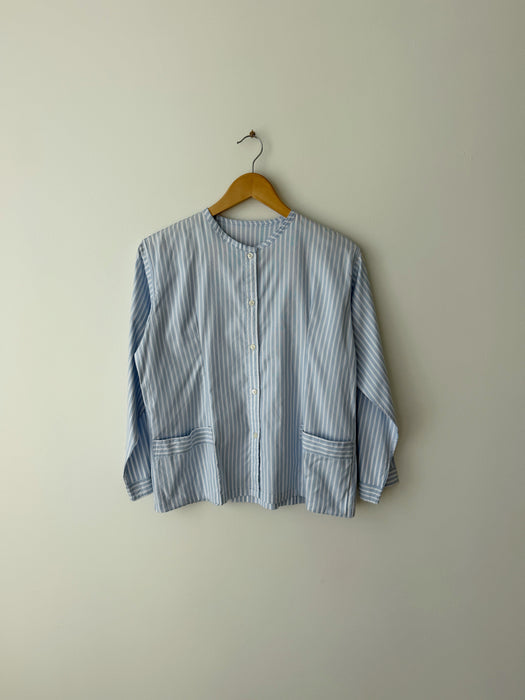 Blue Striped Blouse | S