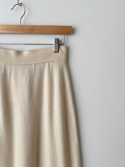 Cream Cashmere Skirt | 26