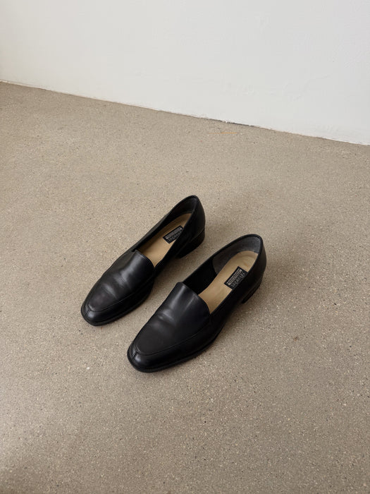 Black Leather Loafer | 9.5