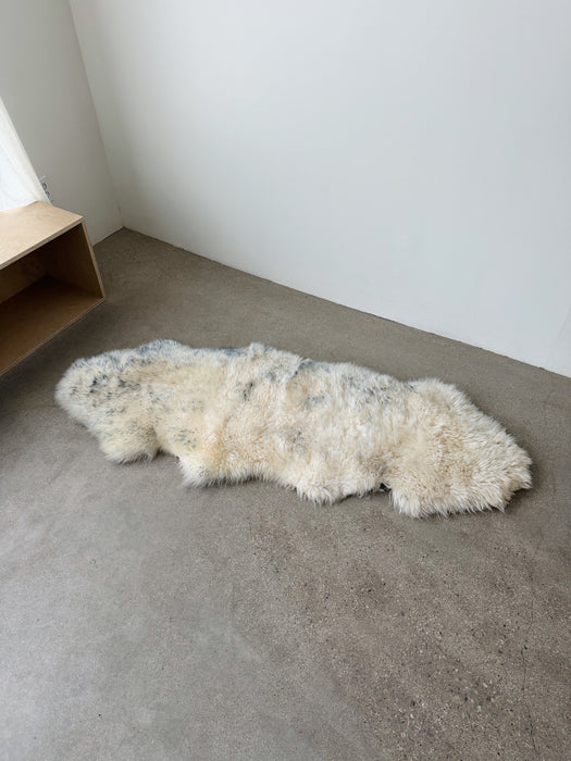 Cream Grey Ombre Sheepskin Rug