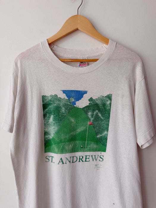 Distressed Golf Tee | L
