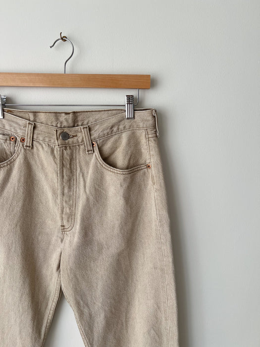 Beige Levi’s 501 Denim | 30