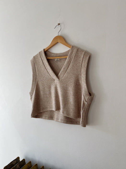 NLT Crop Knit Sweater Vest