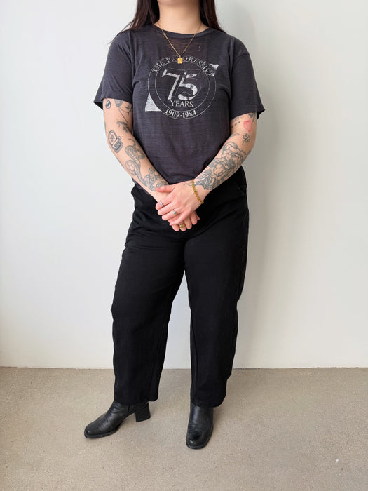 Paper Thin Charcoal Single Stitch Tee | M