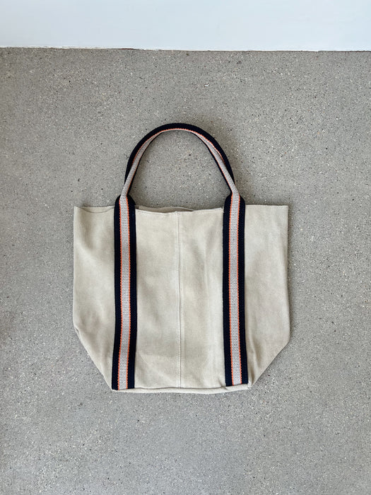 Suede Leather Tote Bag