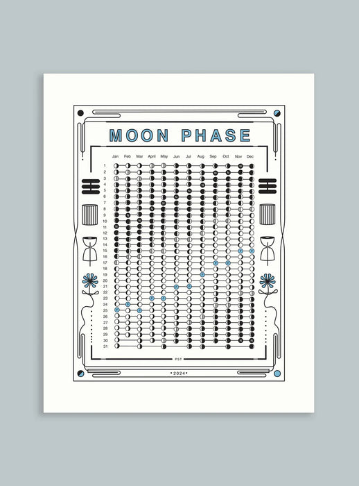 Annie Axtell Moon Phase Calendar 2024