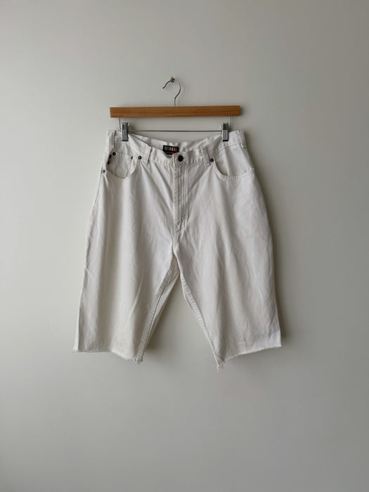 White Denim Cut Offs | 33