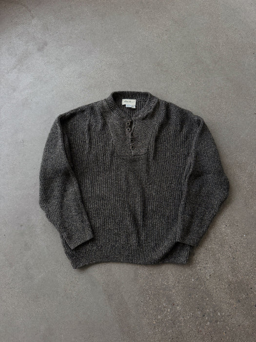 Eddie Bauer Marled Knit Henley Sweater | L/XL