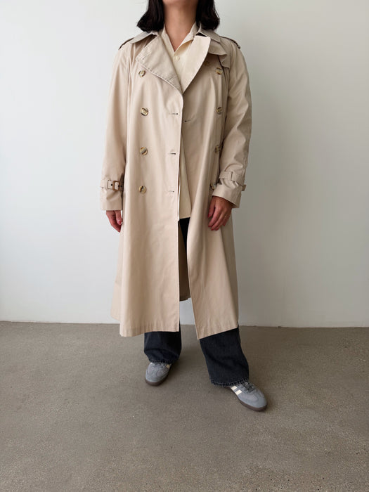 Cream Trench Coat | M