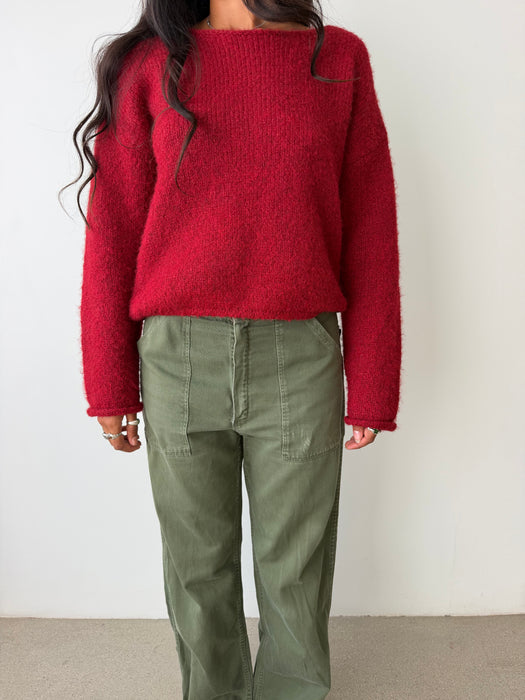 Jam Mohair Cropped Sweater | M/L