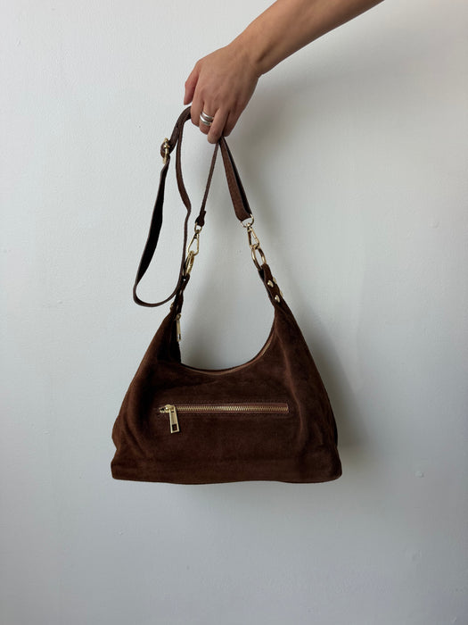 Suede Leather Hand Bag