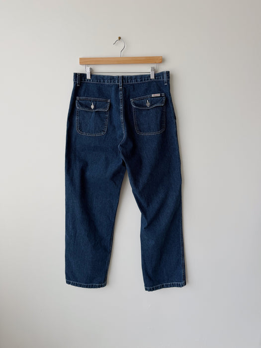Dark Wash Carpenter Pant | 34