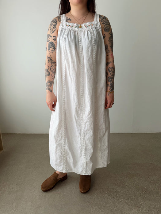 White Cotton Dress | L
