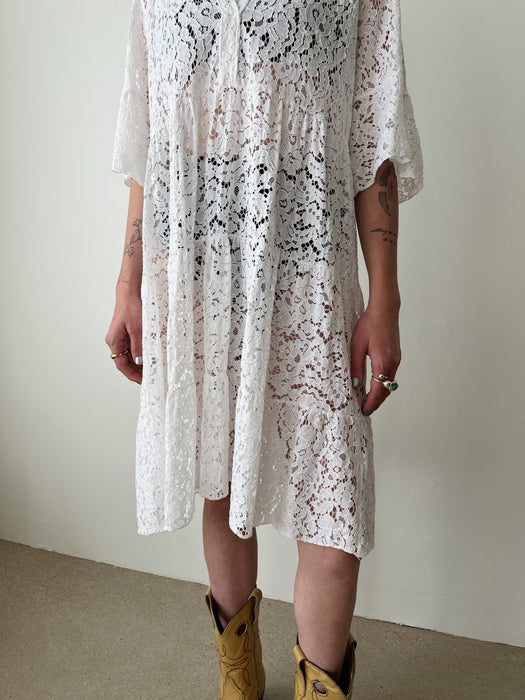 White Lace Dress | L
