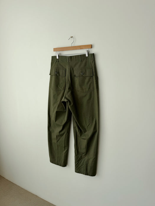 Olive Green Utility Trousers | 32