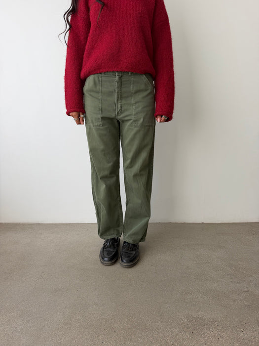 Olive Green Fatigue Pant | 30