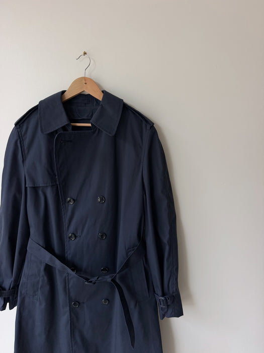 Navy Trench Coat | XL