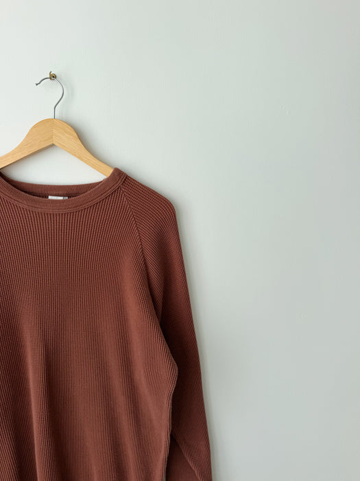 Penny Brown Waffle Long Sleeve | L