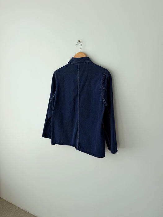Dark Wash Golden Horse Chore Coat | S