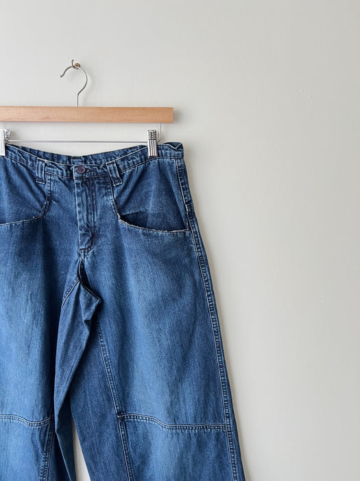 Dark Wash Wide Leg Denim | 32