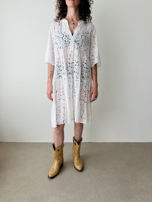 White Lace Dress | L
