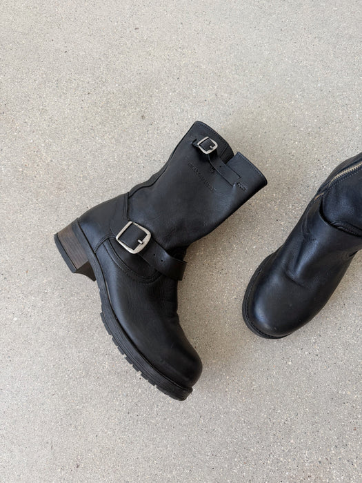 Black Leather Boots | 7.5