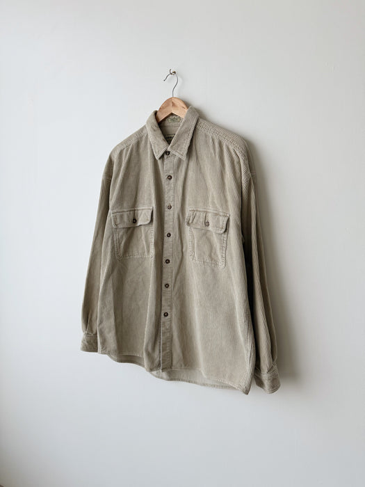 Beige Corduroy Button up | XL