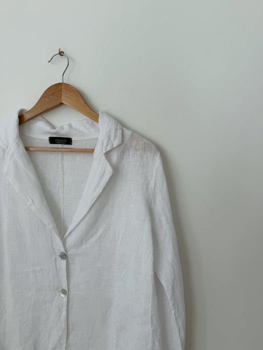 White Linen Blazer | M