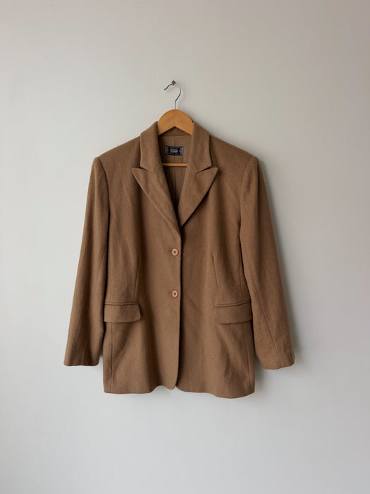Tan Wool Blazer | L